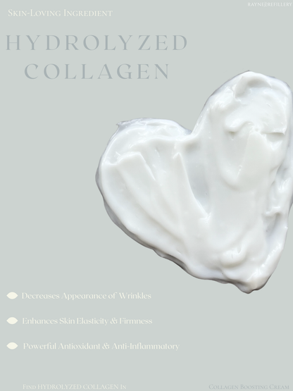 Collagen Boosting Face Cream | Hydrolyzed Collagen, Argan Oil & Mango Butter