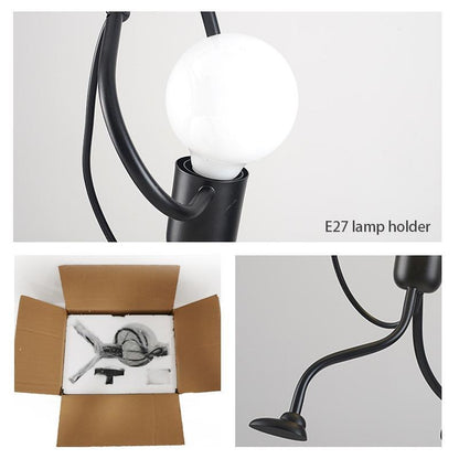 Industrial Metal Pendant Light, Creative Cartoon Ceiling Light Fixture, Indoor Hanging Lamp, Modern Minimalist Lamps for Bedrooms Loft Study Restaurant Entryway Foyer, E27 Great decoration for Bedroom and Kids Room