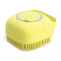 Pet Dog Cat Silicone Back Shower Brush Soft Hair Massage Bathtub Scrub Artifact Bath Brush 2-in-1 Pet  Massage Comb Soft Silicone Pet Shower Hair Grooming Comb Dog Cleaning Tool Pet Supplies Pet Brush Bath Massage Brush Shampoo Dispenser for Pet