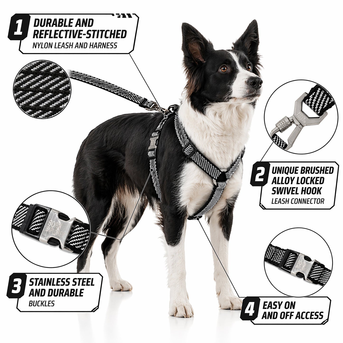Pet Life ® 'Escapade' Outdoor Series 2-in-1 Convertible Dog Leash and Harness