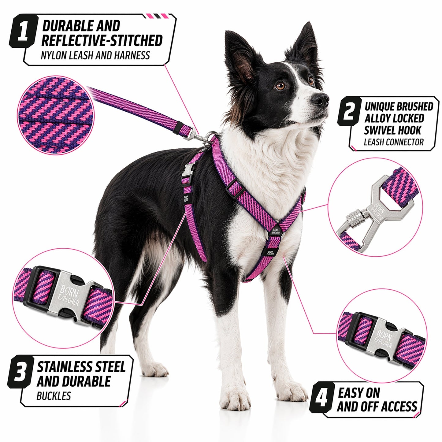 Pet Life ® 'Escapade' Outdoor Series 2-in-1 Convertible Dog Leash and Harness