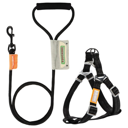 Touchdog ® 'Macaron' 2-in-1 Durable Nylon Dog Harness and Leash