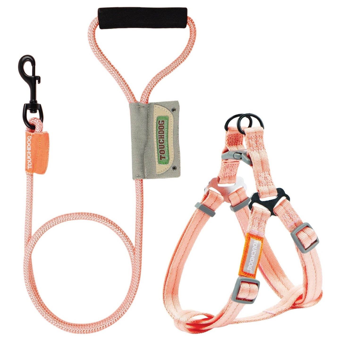 Touchdog ® 'Macaron' 2-in-1 Durable Nylon Dog Harness and Leash