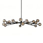 Hand-Cut Crystal Orb Branching Chandelier