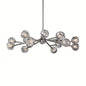 Hand-Cut Crystal Orb Branching Chandelier