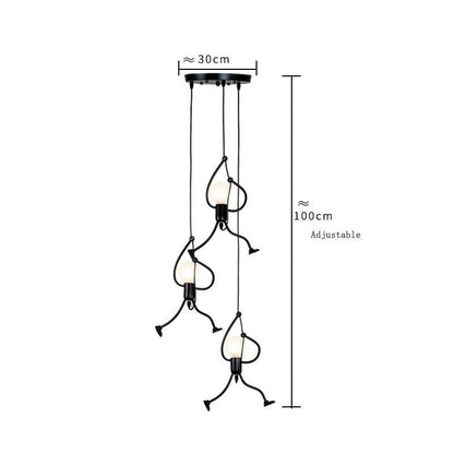 Industrial Metal Pendant Light, Creative Cartoon Ceiling Light Fixture, Indoor Hanging Lamp, Modern Minimalist Lamps for Bedrooms Loft Study Restaurant Entryway Foyer, E27 Great decoration for Bedroom and Kids Room