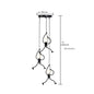 Industrial Metal Pendant Light, Creative Cartoon Ceiling Light Fixture, Indoor Hanging Lamp, Modern Minimalist Lamps for Bedrooms Loft Study Restaurant Entryway Foyer, E27 Great decoration for Bedroom and Kids Room