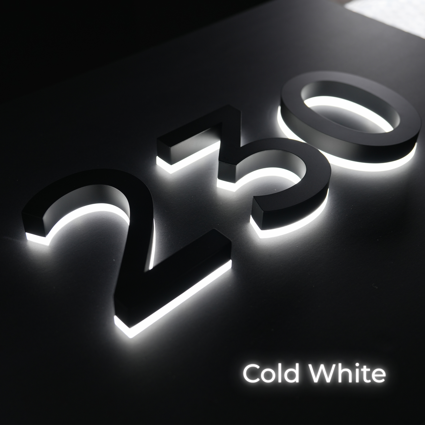 Backlit LED House Numbers – Custom Illuminated Address Numbers for Outdoor Use