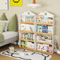 House-Shaped Kids Bookshelf with Anti-falling Baffles-White