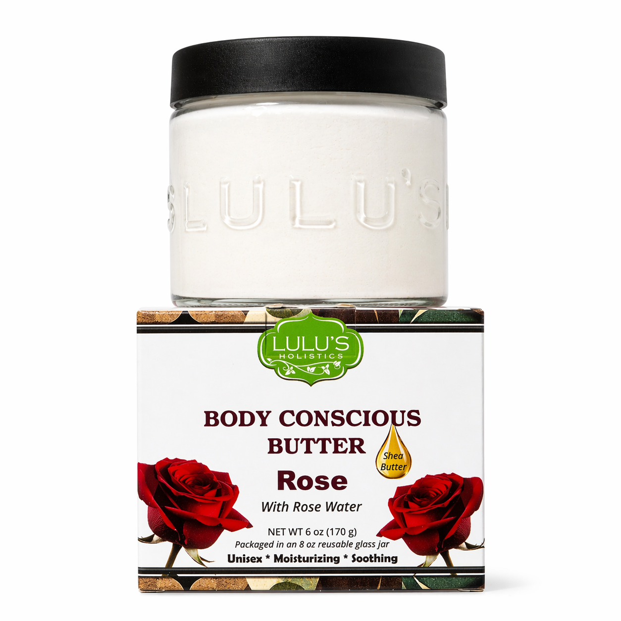 Rosewater Whipped Body Butter – Hydrating, Skin-Softening Care