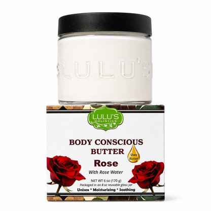 Rosewater Whipped Body Butter – Hydrating, Skin-Softening Care