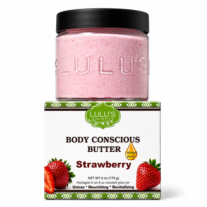 Strawberry & Dragon Fruit Whipped Mango Body Butter – Non-Greasy Glow & Soft Exfoliation