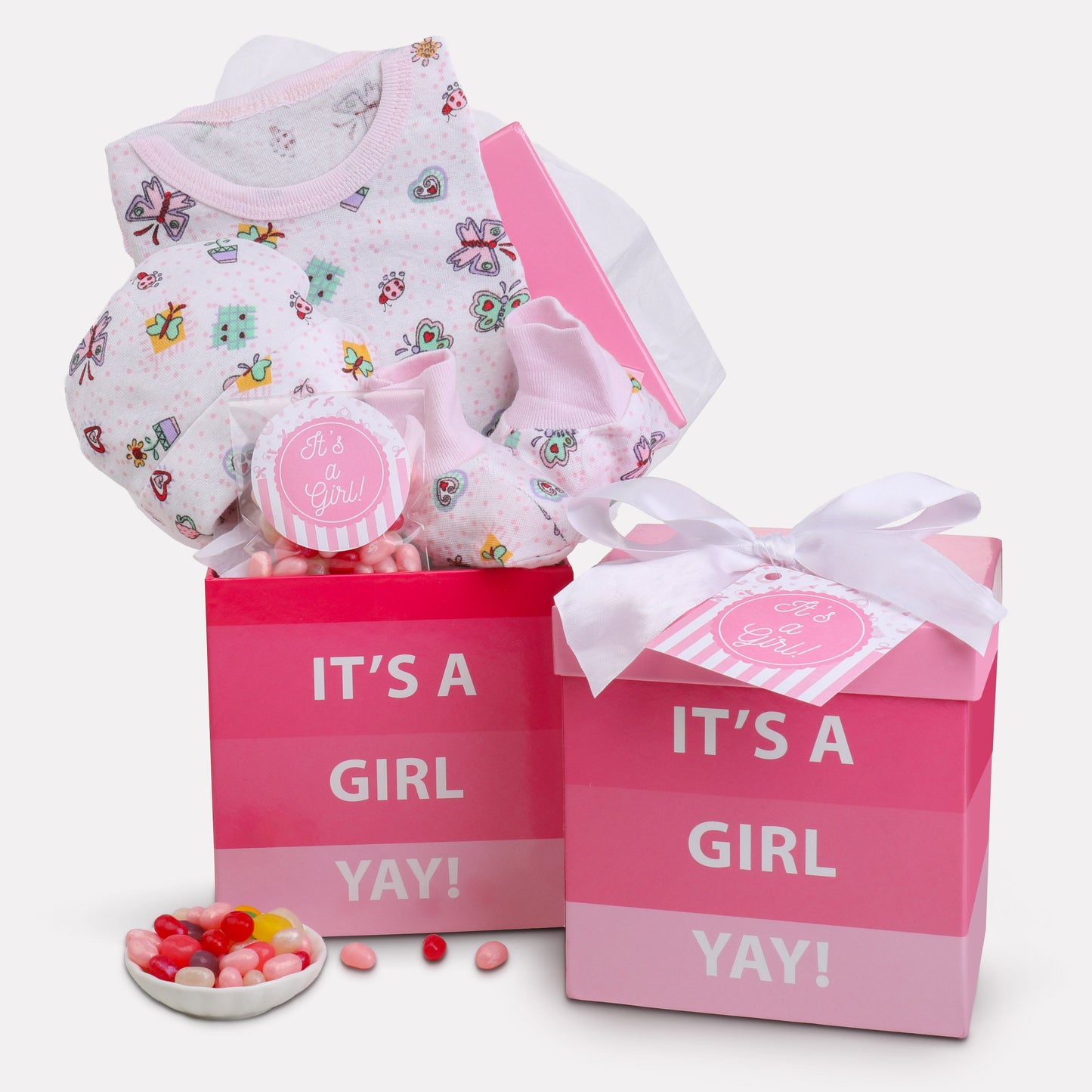 It's A Girl New Baby Gift Basket