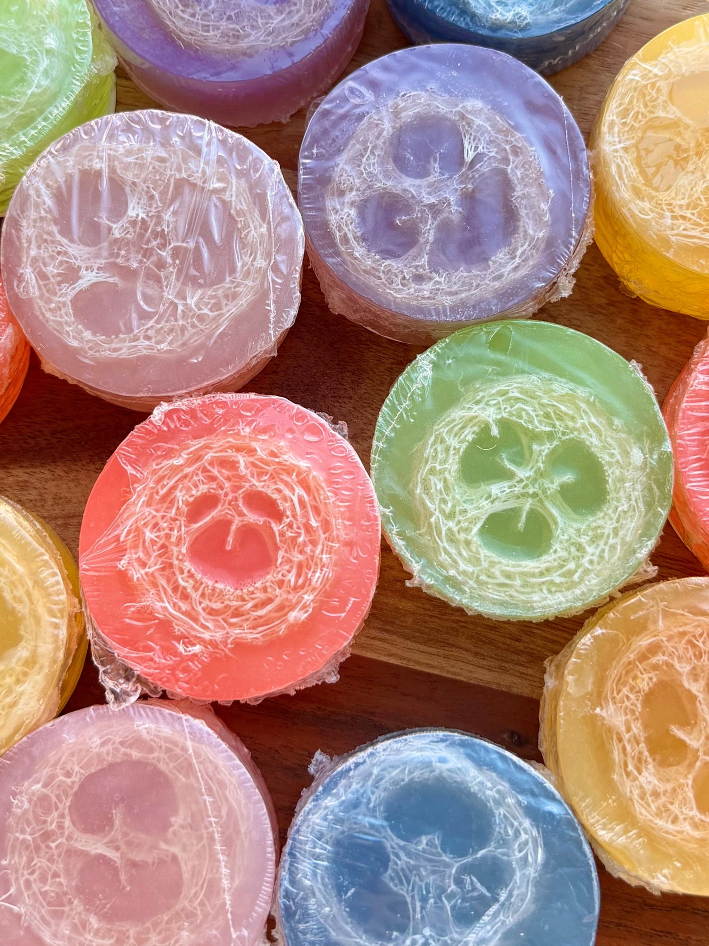 Loofah Soap Bar – Sunkissed Plum | Exfoliating Vegan Soap
