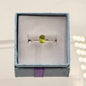 Dainty Peridot Ring
