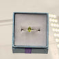 Dainty Peridot Ring