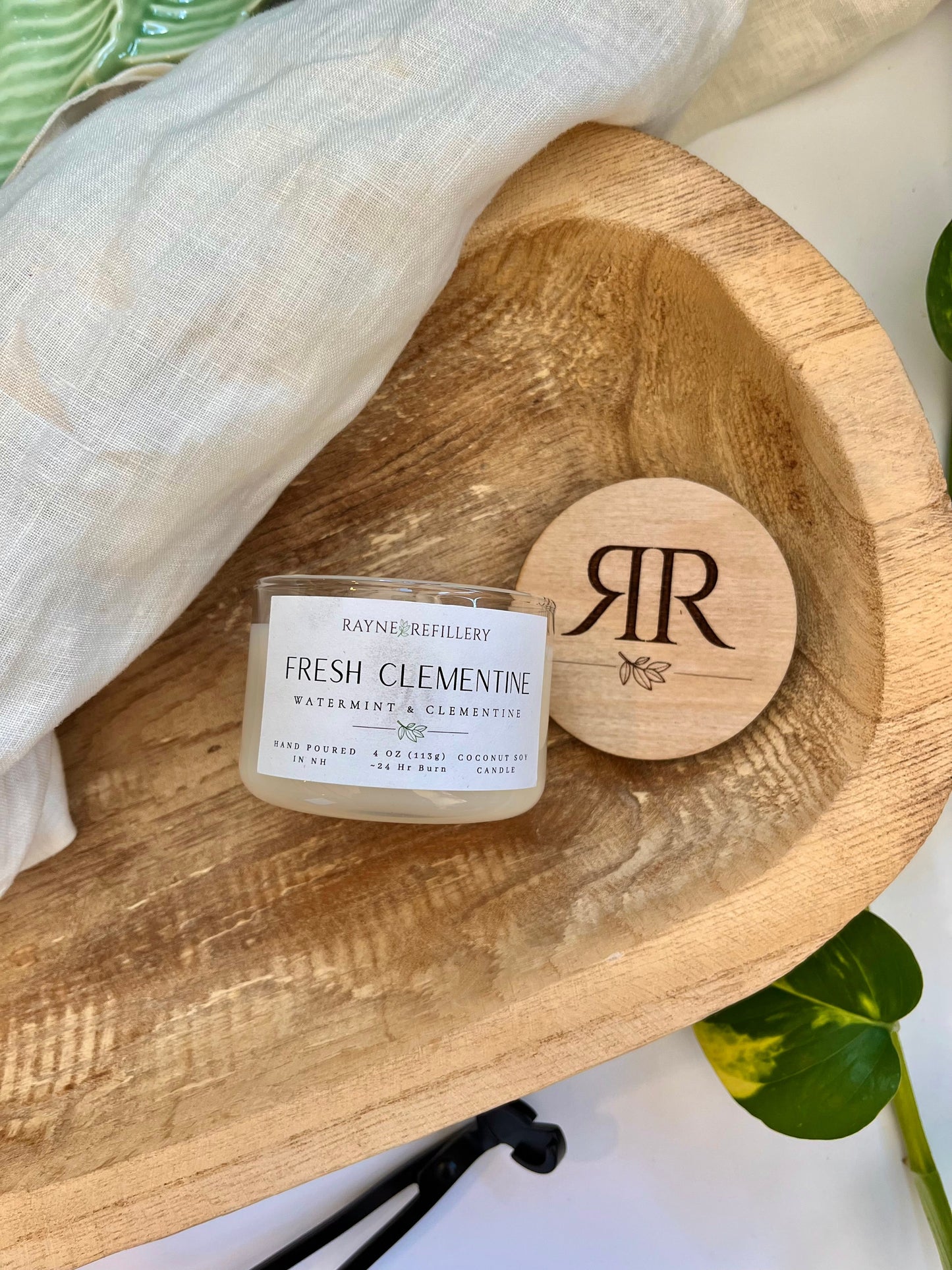 Fresh Clementine – Eco-Friendly Vegan Coconut Soy Candle