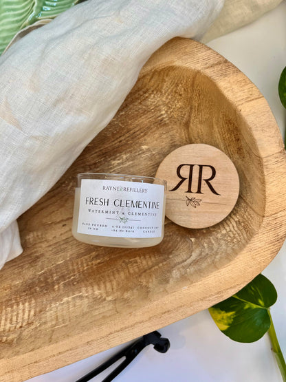 Fresh Clementine – Eco-Friendly Vegan Coconut Soy Candle