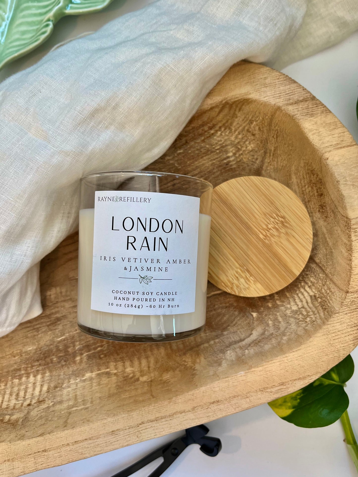 London Rain – Natural Clean Burning Coconut Soy Candle