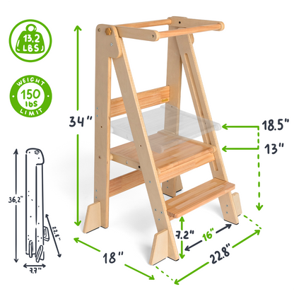 Adjustable Foldable Kitchen Tower