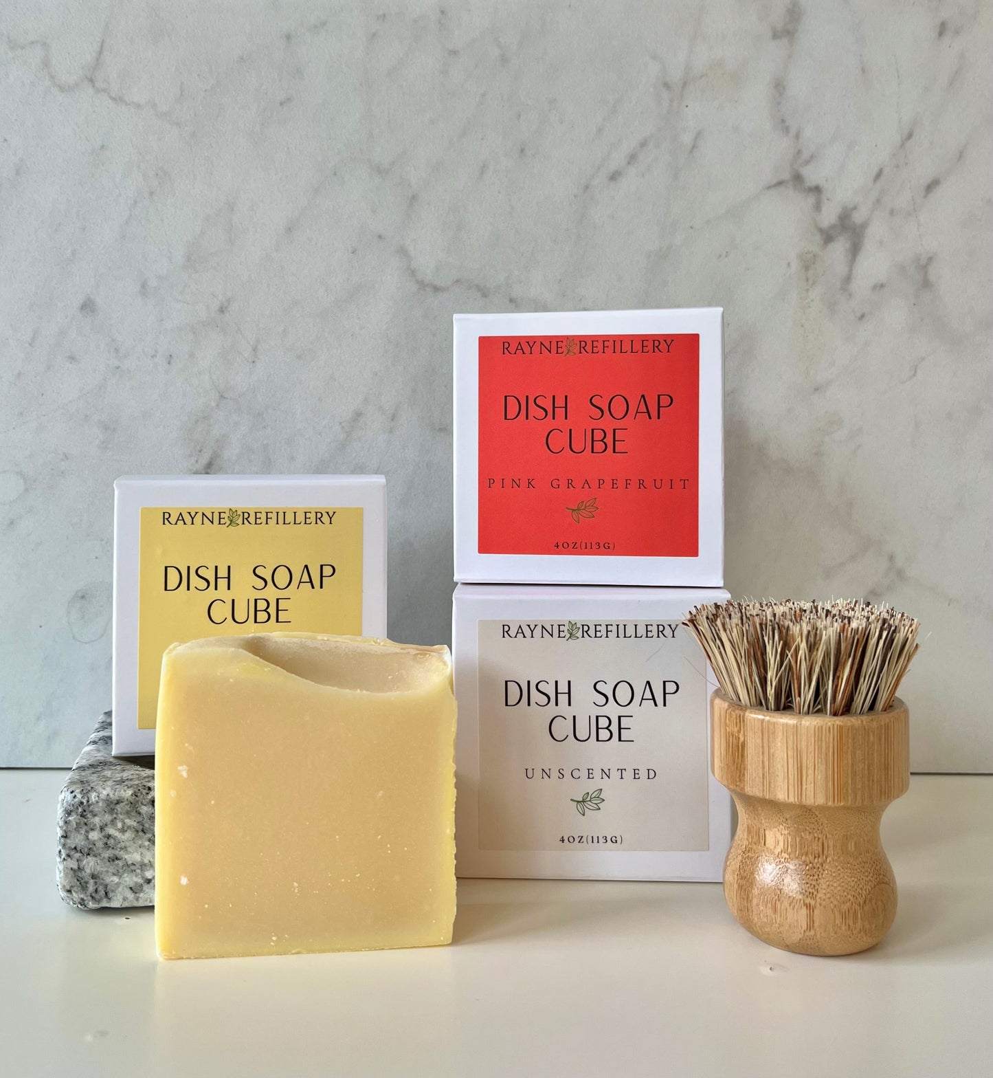 Solid Dish Soap Bar - Zero-Waste Organic Dish Washing Cube