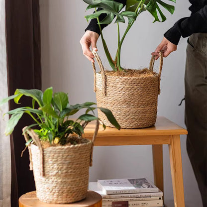 French Country Woven Planter Basket