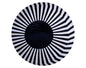 JAPAN SUN – Round Cowhide Rug in Black and White for Trade Professionals