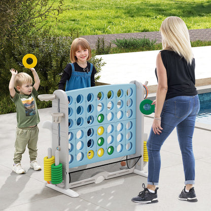 Jumbo 4-to-Score Game with Ring-toss and Basketball Hoop