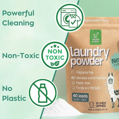 NEW - EWG Verified™ Max Strength Fragrance-Free Laundry Powder (60 Loads)