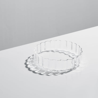 Flower Plate Glassware, Set of 2