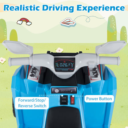6V Kids Electric ATV Quad Car with Detachable Trailer