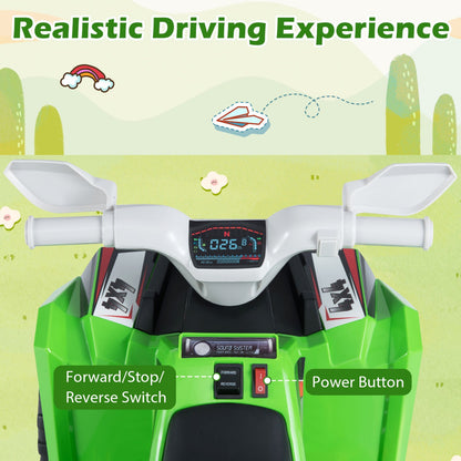 6V Kids Electric ATV Quad Car with Detachable Trailer