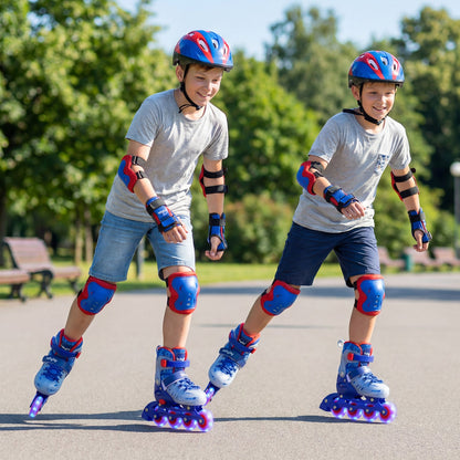 Kids Inline Skates with Light Up Wheels for Beginners Ages 9-14