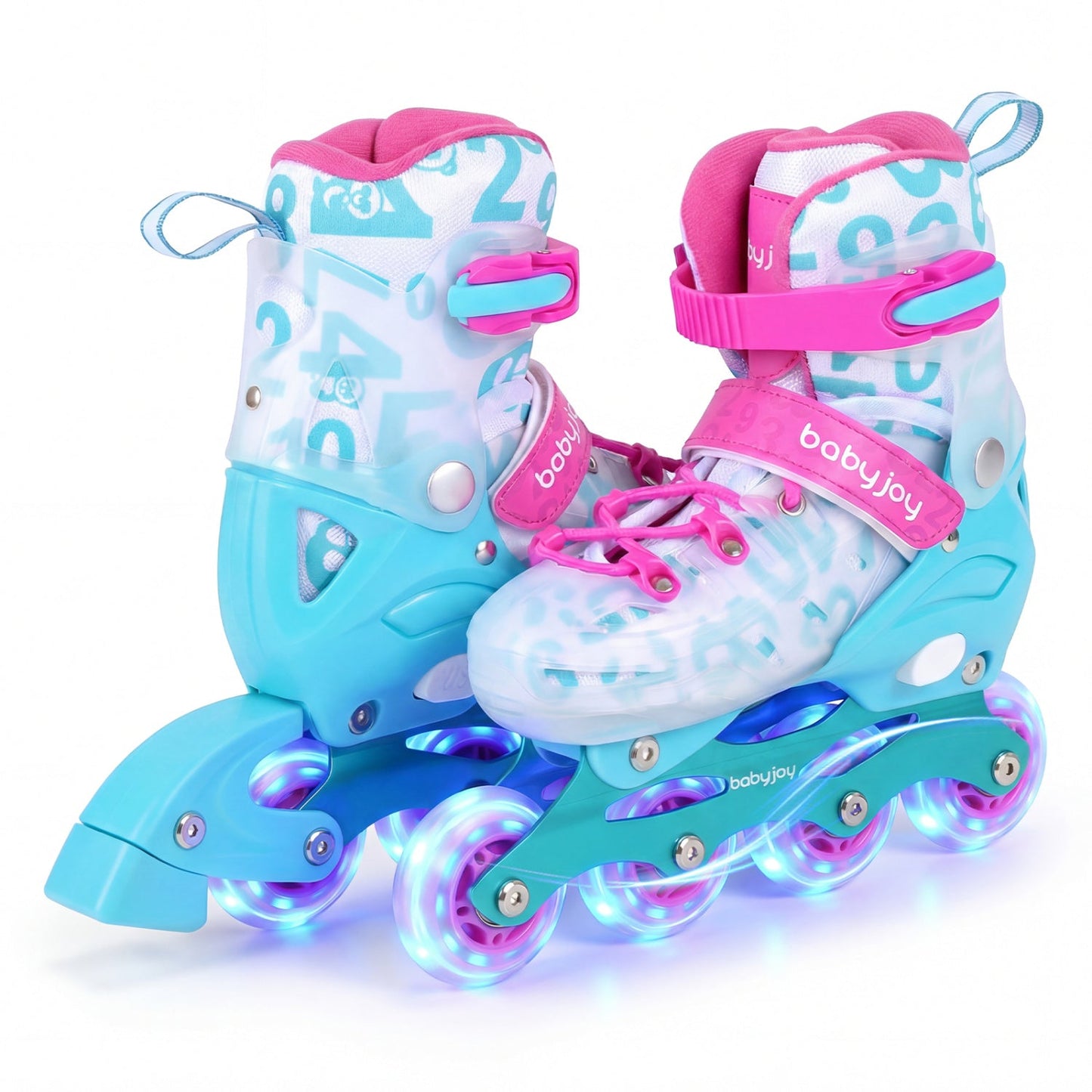 Kids Inline Skates with Light Up Wheels for Beginners Ages 9-14