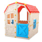 Kids Outdoor Playhouse with Openable Windows and Door for Indoor Room