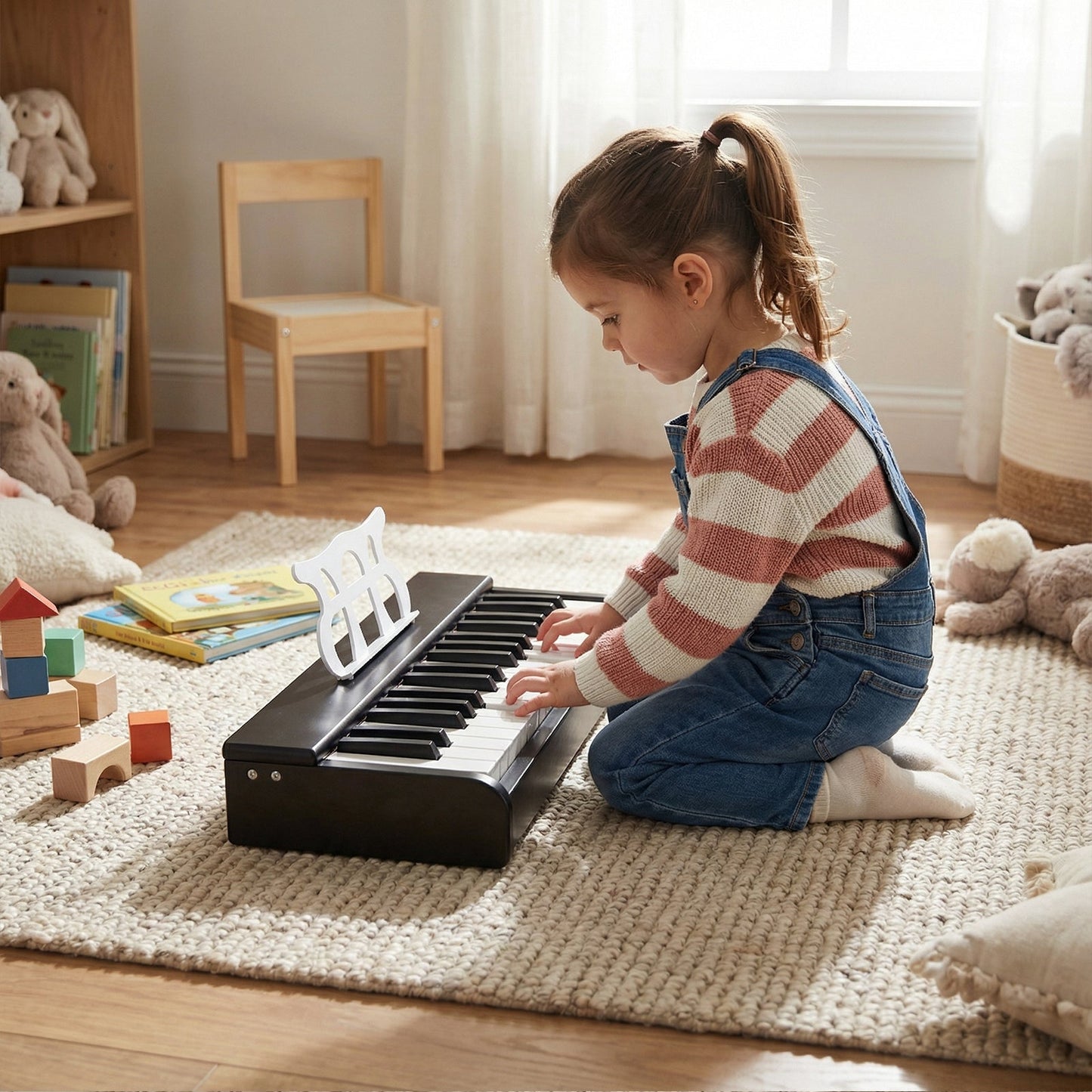 Kids Piano Keyboard 30 Keys Digital Piano with Music Stand for 3+ Years Old Beginners