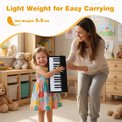 Kids Piano Keyboard 30 Keys Digital Piano with Music Stand for 3+ Years Old Beginners