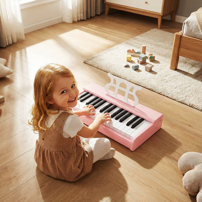 Kids Piano Keyboard 30 Keys Digital Piano with Music Stand for 3+ Years Old Beginners