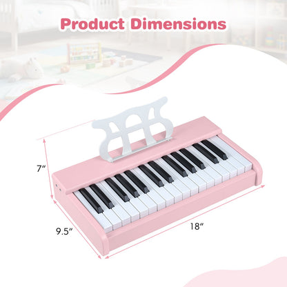 Kids Piano Keyboard 30 Keys Digital Piano with Music Stand for 3+ Years Old Beginners