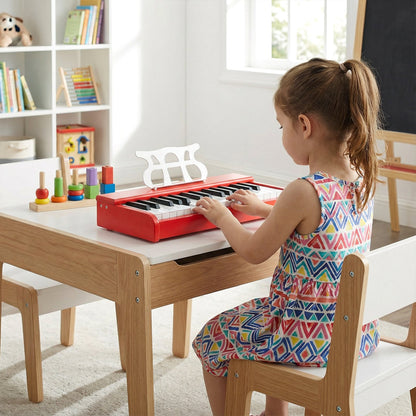 Kids Piano Keyboard 30 Keys Digital Piano with Music Stand for 3+ Years Old Beginners