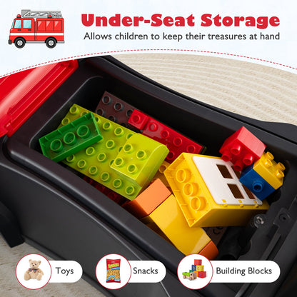 Kids Ride On Push Car Licensed SCANIA Truck Toy with Steering Wheel and Music