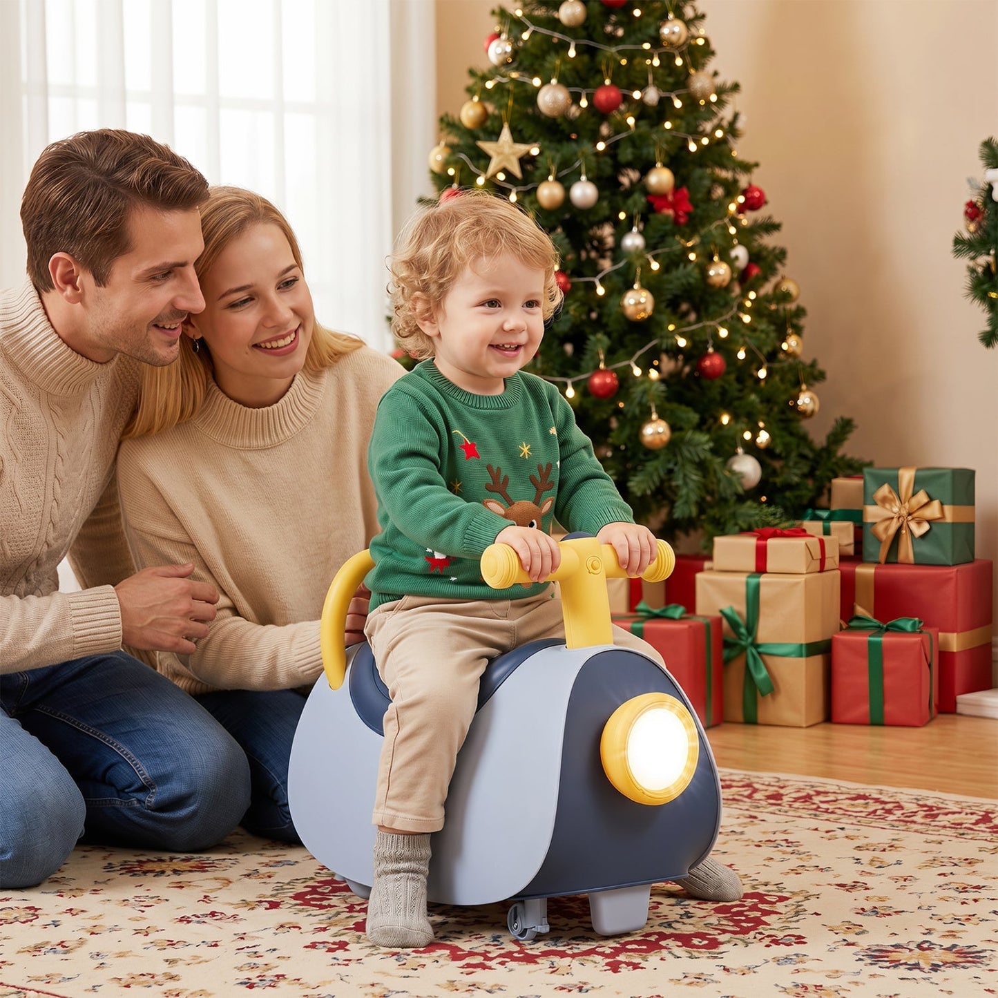 Kids Push Car with Music & Storage for 18-36 Months