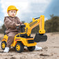 Kids Ride on Excavator with Adjustable Shovel-Yellow