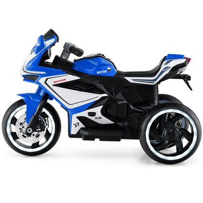 Kids Ride on Motorcycle 6V Battery Powered Mini Electric Motorbike with LED Lights