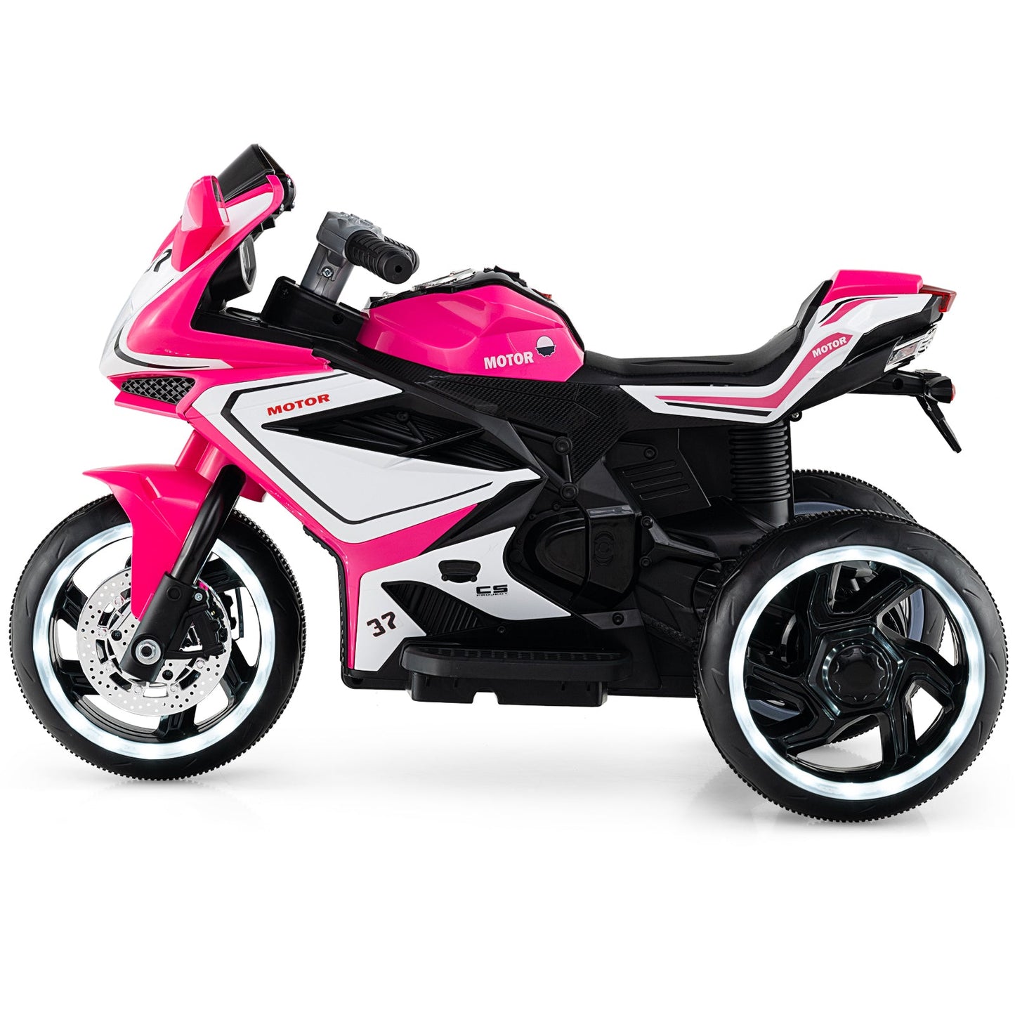 Kids Ride on Motorcycle 6V Battery Powered Mini Electric Motorbike with LED Lights