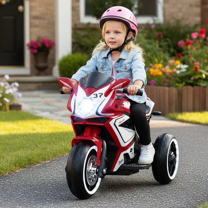 Kids Ride on Motorcycle 6V Battery Powered Mini Electric Motorbike with LED Lights