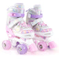 Kids Roller Skates 4 Sizes Adjustable Quad Skates with Light-up Wheels and Safety Protection