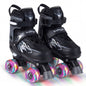 Kids Roller Skates for Girls Boys 4 Sizes Adjustable Quad Skates with Light-up Wheels for Outdoor