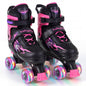 Kids Roller Skates for Girls Boys Teens 4 Sizes Adjustable Quad Skates with Light-up Wheels