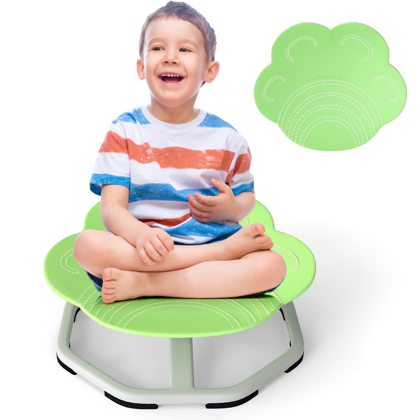 Kids Sensory Swivel Chair Cat Claw 360¬∞ Spinning Chair with Non-Slip Metal Base